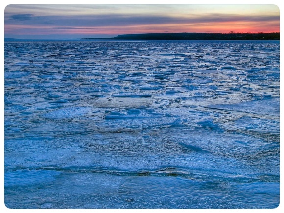 Frozen Colpoy's Bay.